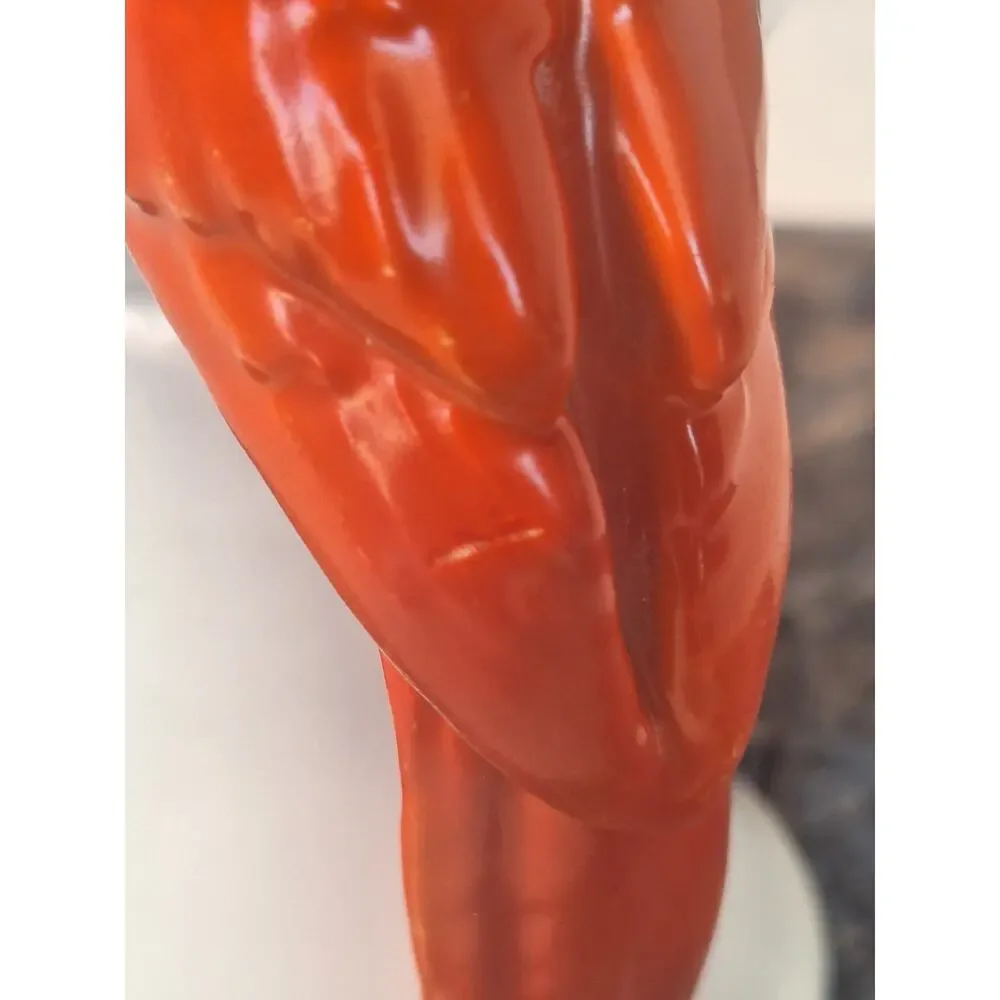 Royal Bayreuth Bavaria Red Parrot Handle Pitcher Creamer Figural Bird Germany